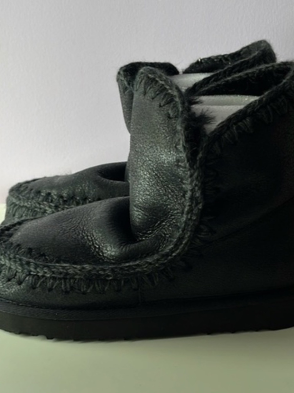 Mou Shearling Eskimo Boots Black
